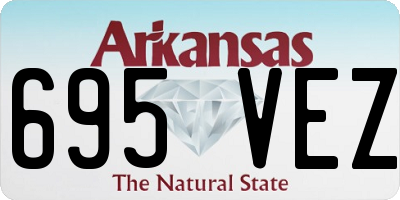AR license plate 695VEZ