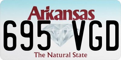 AR license plate 695VGD