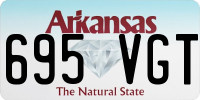 AR license plate 695VGT