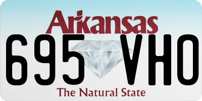 AR license plate 695VHO