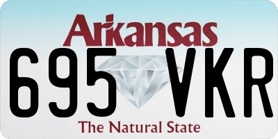 AR license plate 695VKR