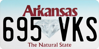 AR license plate 695VKS