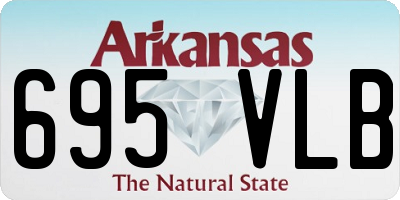 AR license plate 695VLB