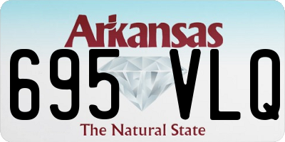 AR license plate 695VLQ