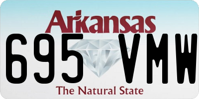 AR license plate 695VMW
