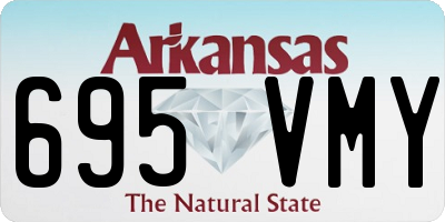 AR license plate 695VMY