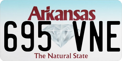 AR license plate 695VNE