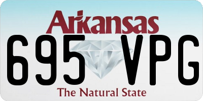 AR license plate 695VPG