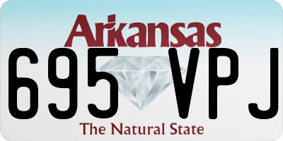 AR license plate 695VPJ