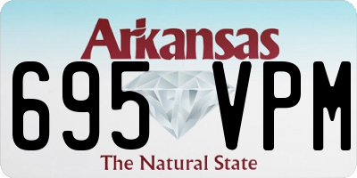 AR license plate 695VPM