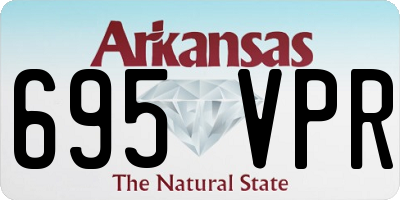 AR license plate 695VPR