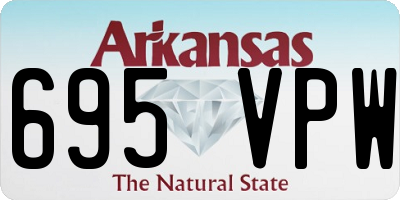 AR license plate 695VPW