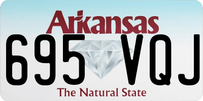 AR license plate 695VQJ