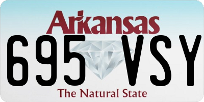 AR license plate 695VSY