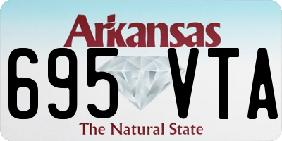 AR license plate 695VTA