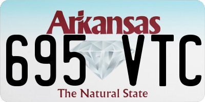 AR license plate 695VTC
