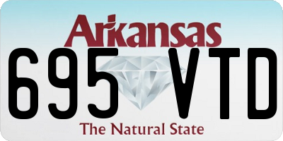 AR license plate 695VTD