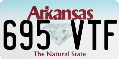 AR license plate 695VTF