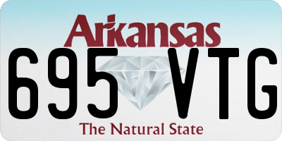 AR license plate 695VTG