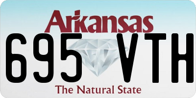 AR license plate 695VTH