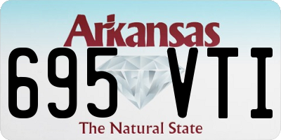 AR license plate 695VTI