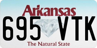 AR license plate 695VTK