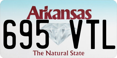 AR license plate 695VTL