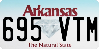 AR license plate 695VTM