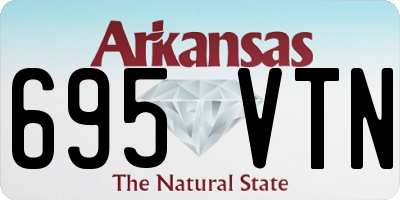 AR license plate 695VTN