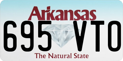 AR license plate 695VTO
