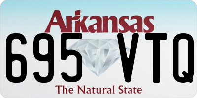AR license plate 695VTQ