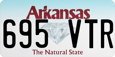 AR license plate 695VTR