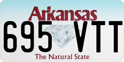 AR license plate 695VTT