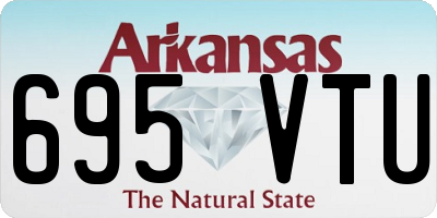 AR license plate 695VTU