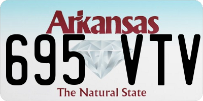 AR license plate 695VTV