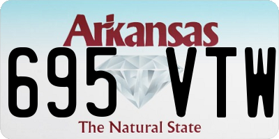 AR license plate 695VTW