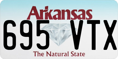 AR license plate 695VTX
