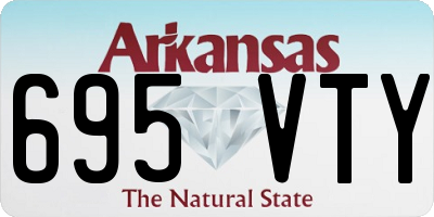 AR license plate 695VTY