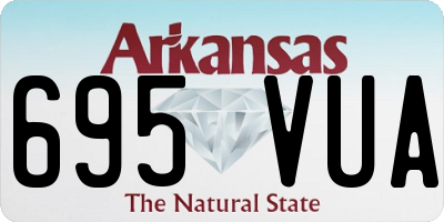 AR license plate 695VUA
