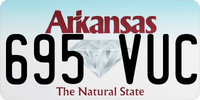 AR license plate 695VUC
