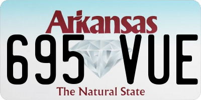 AR license plate 695VUE