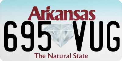 AR license plate 695VUG
