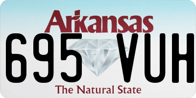 AR license plate 695VUH