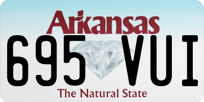 AR license plate 695VUI