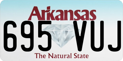 AR license plate 695VUJ