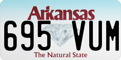 AR license plate 695VUM