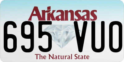 AR license plate 695VUO