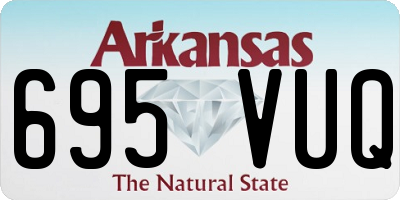 AR license plate 695VUQ