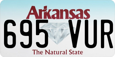 AR license plate 695VUR