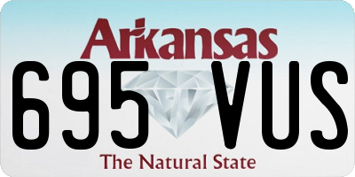 AR license plate 695VUS